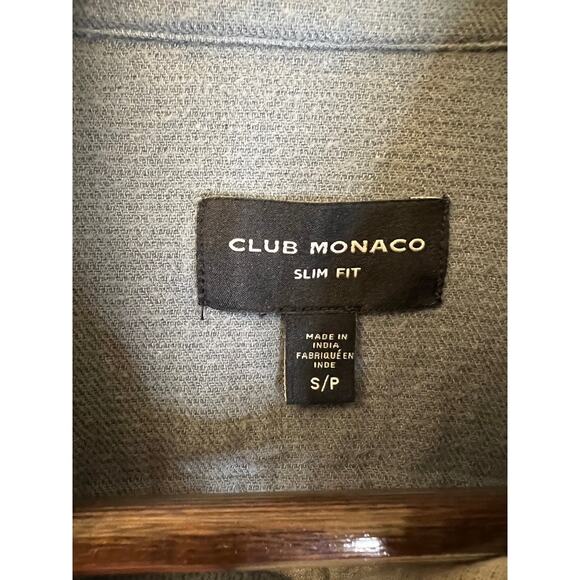 Club Monaco Blue Buttom Down Size S - Picture 3 of 3